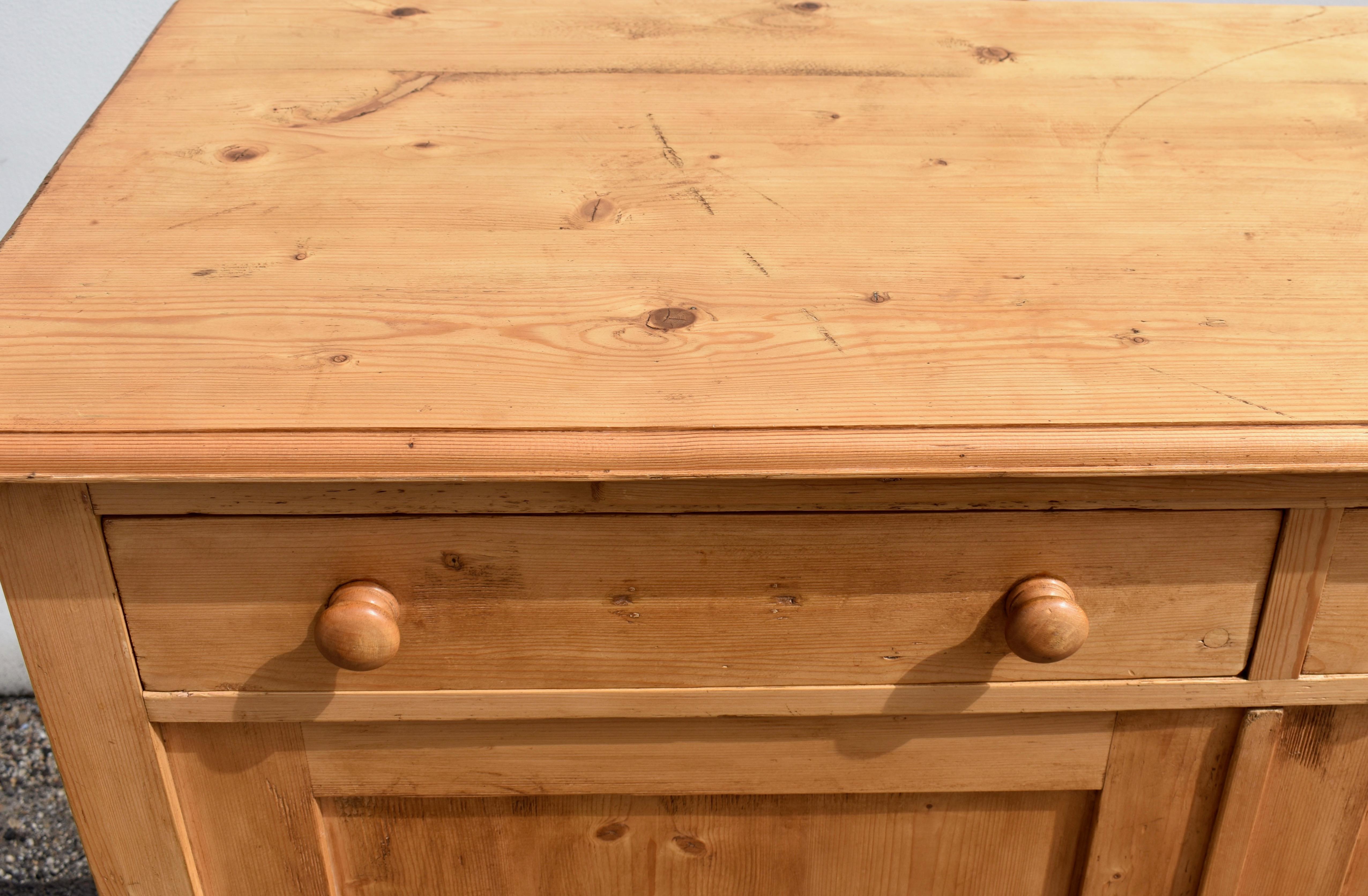 Pine Two Door Sideboard or Dresser Base 5