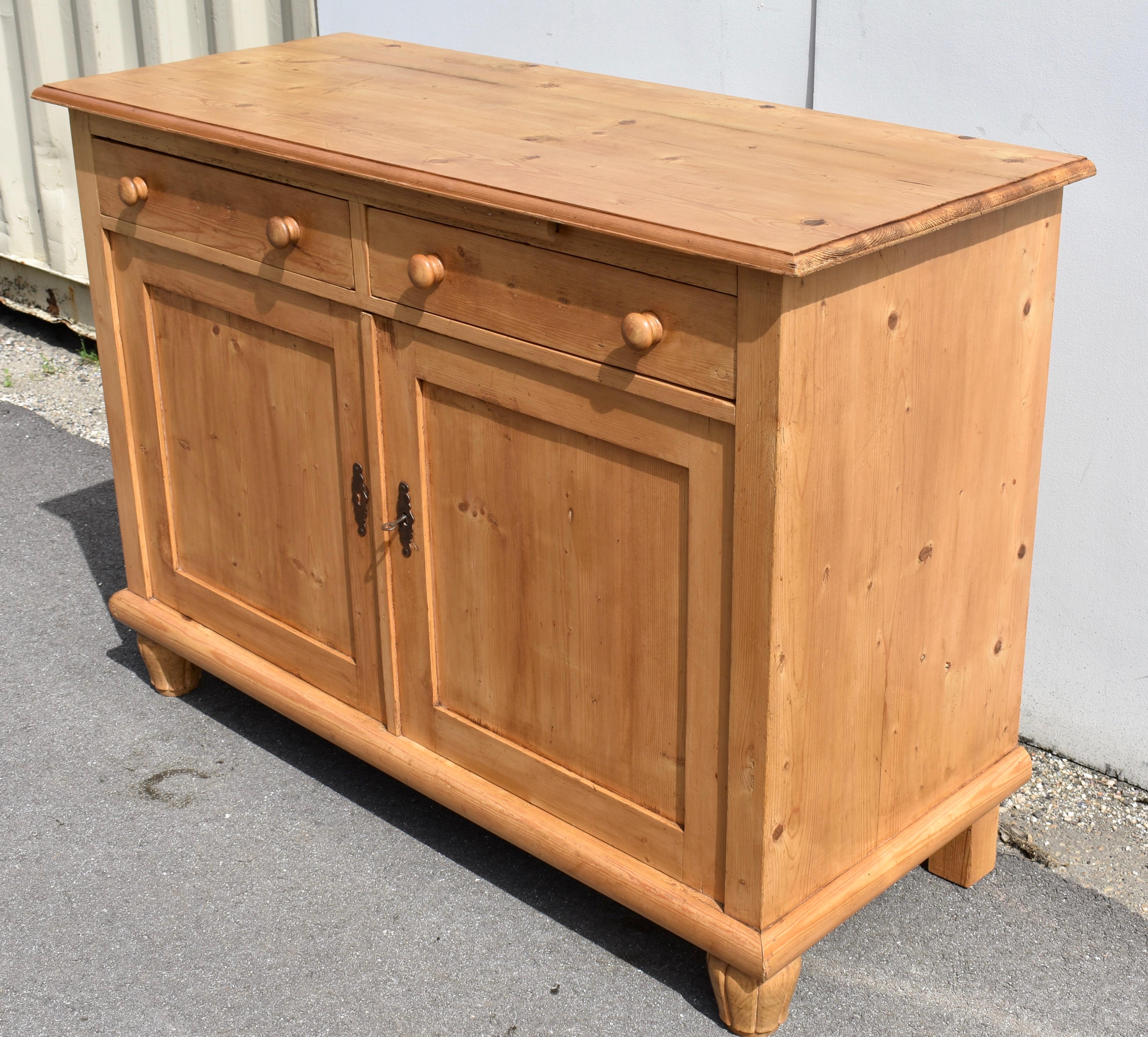 Dutch Pine Two Door Sideboard or Dresser Base