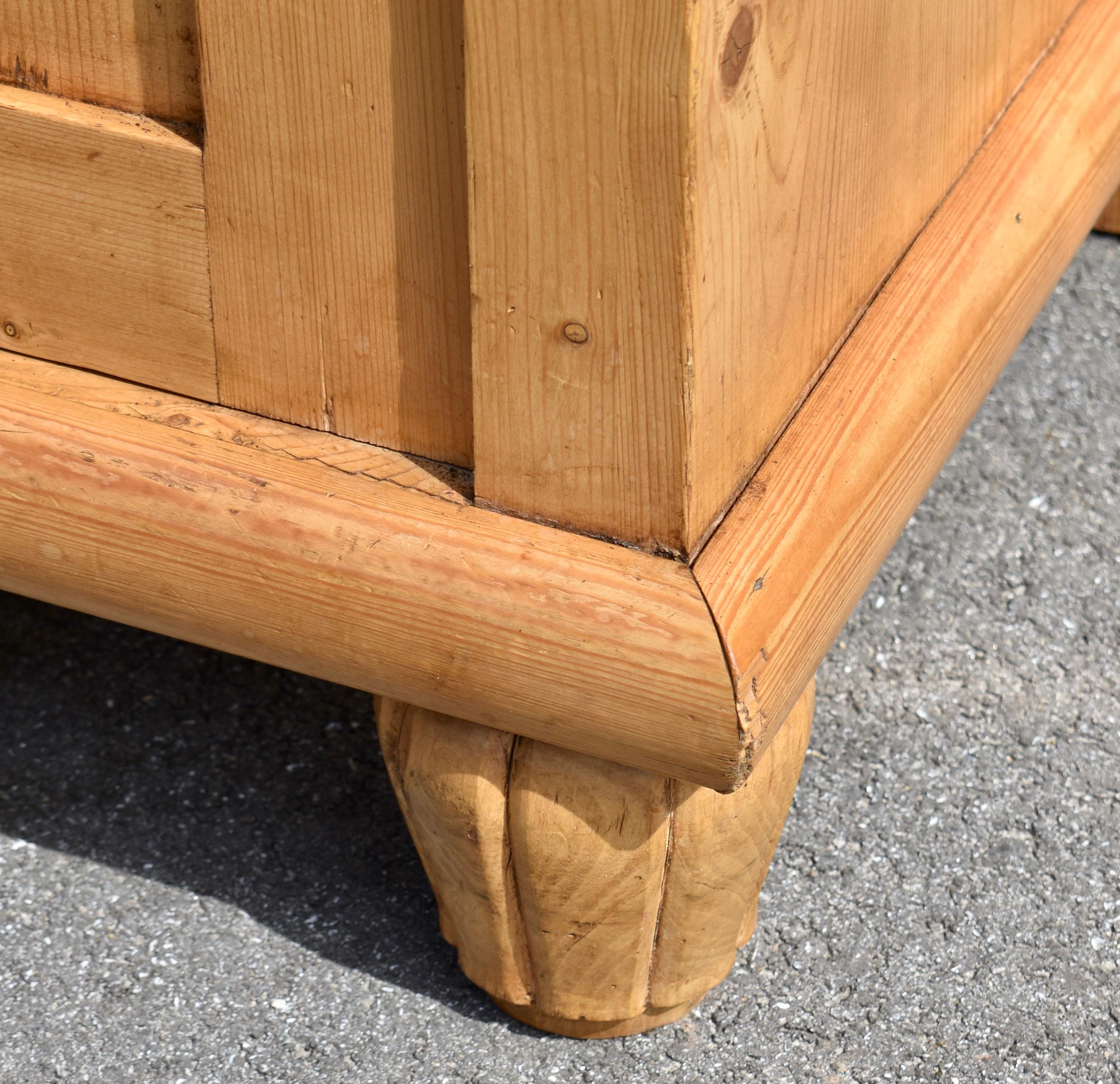 20th Century Pine Two Door Sideboard or Dresser Base