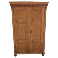 Pine Two Door Six Panel Armoire