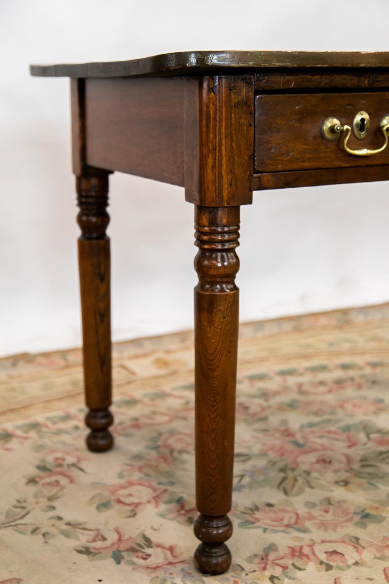 Pine Two Drawer Side Table For Sale at 1stDibs