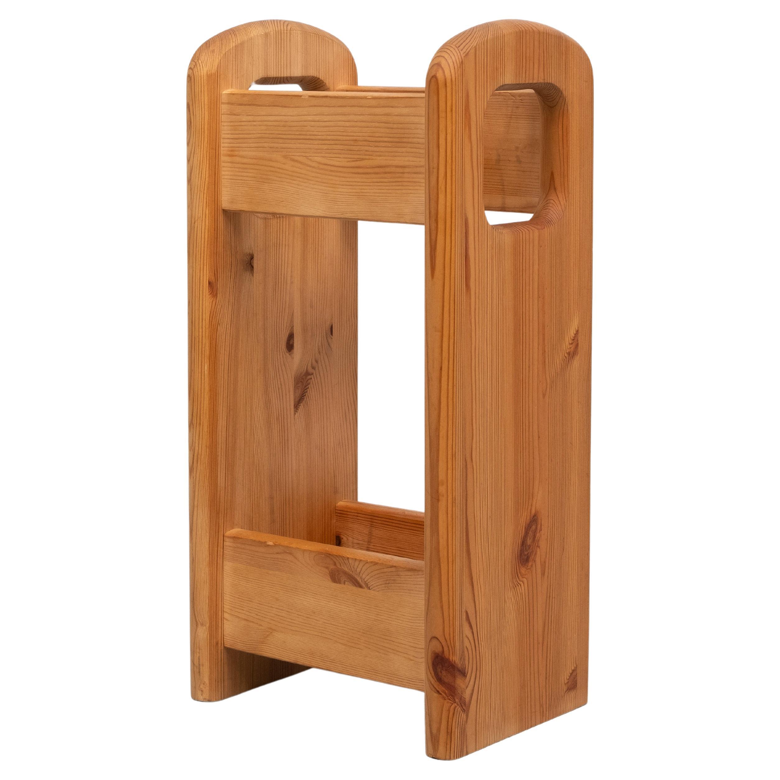 Pine Umbrella stand by  Mobelfabrikken Toften  Denmark 1960s .