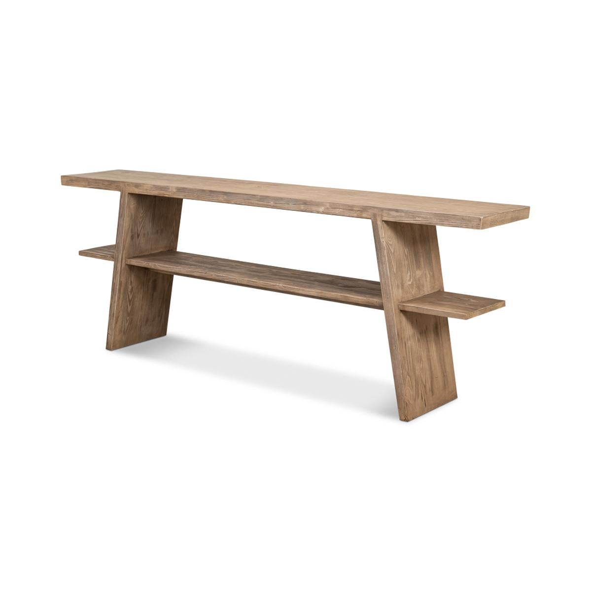 Modern Pine Vineyards Console Table For Sale