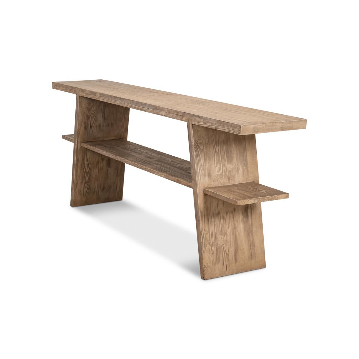 Asian Pine Vineyards Console Table For Sale
