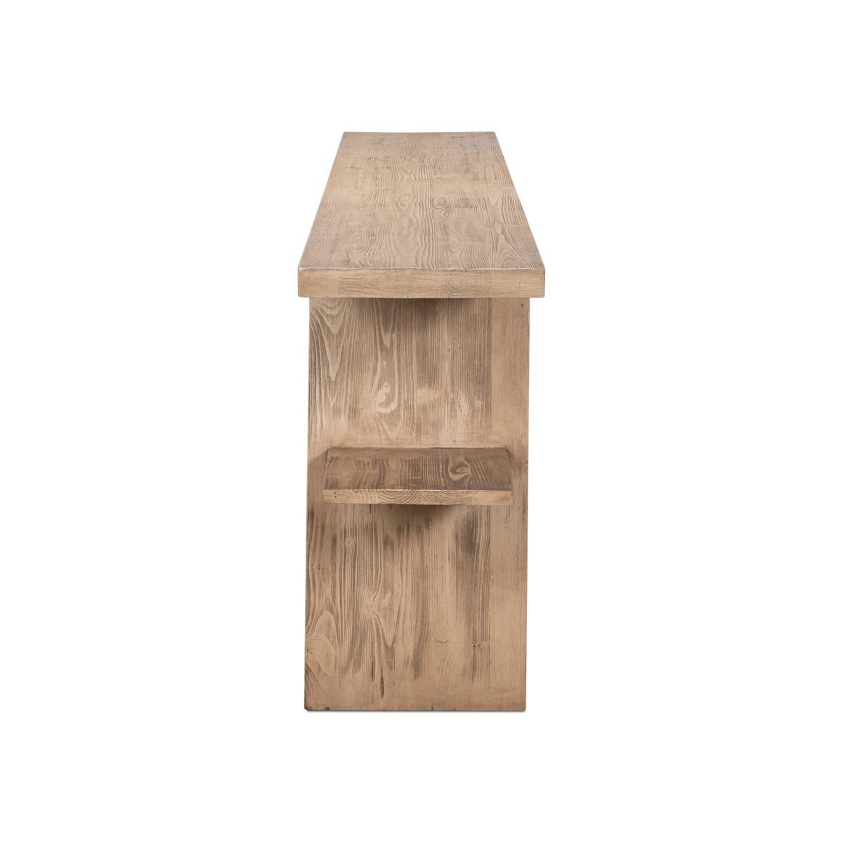 Contemporary Pine Vineyards Console Table For Sale