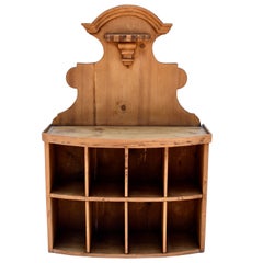 Antique Pine Wall-Mounted Guest Mailboxl