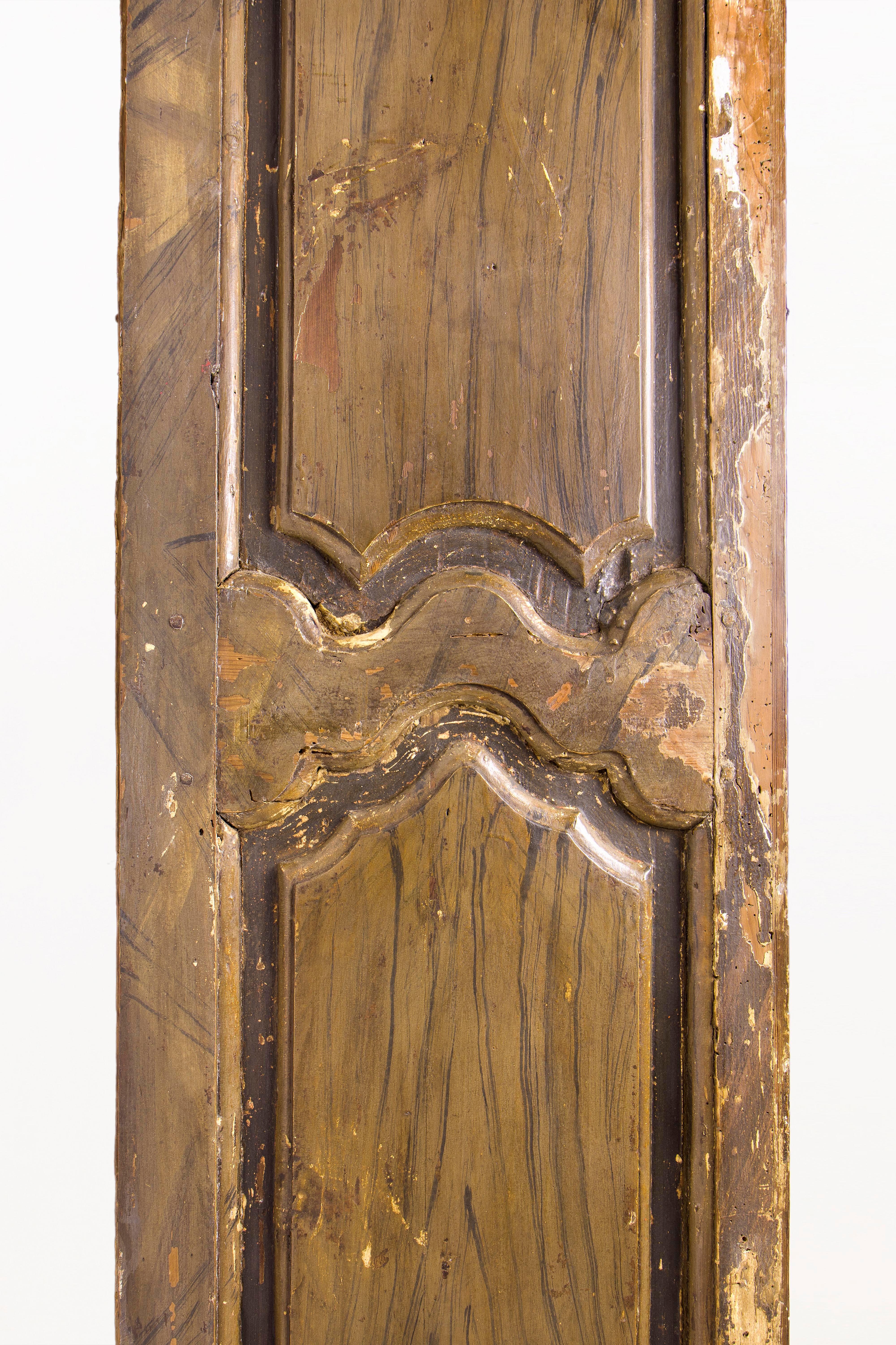 Painted Pine Wardrobe, 18th Century, Spain For Sale