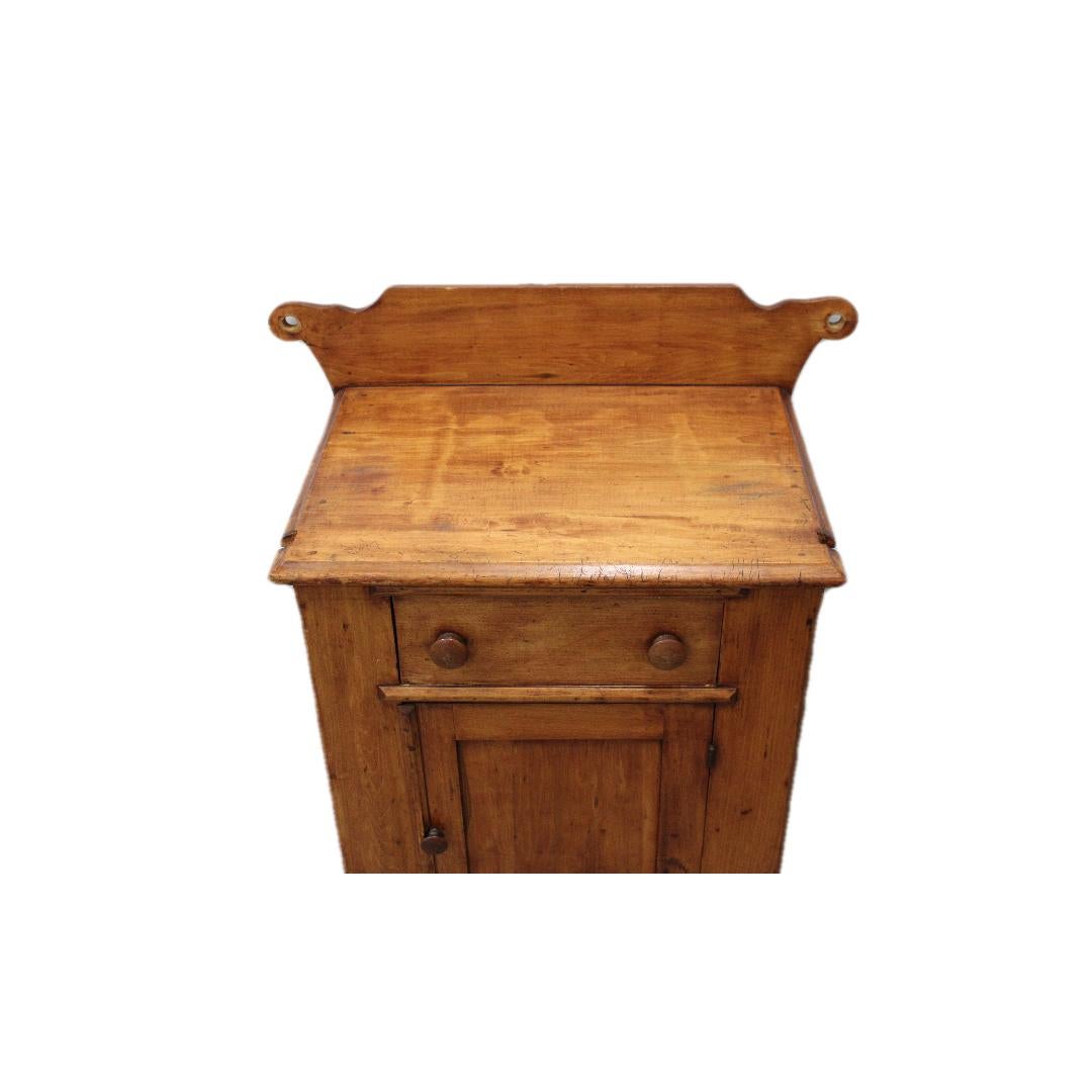 C. 19th Century

Pine washstand w/ one drawer & storage cabinet.