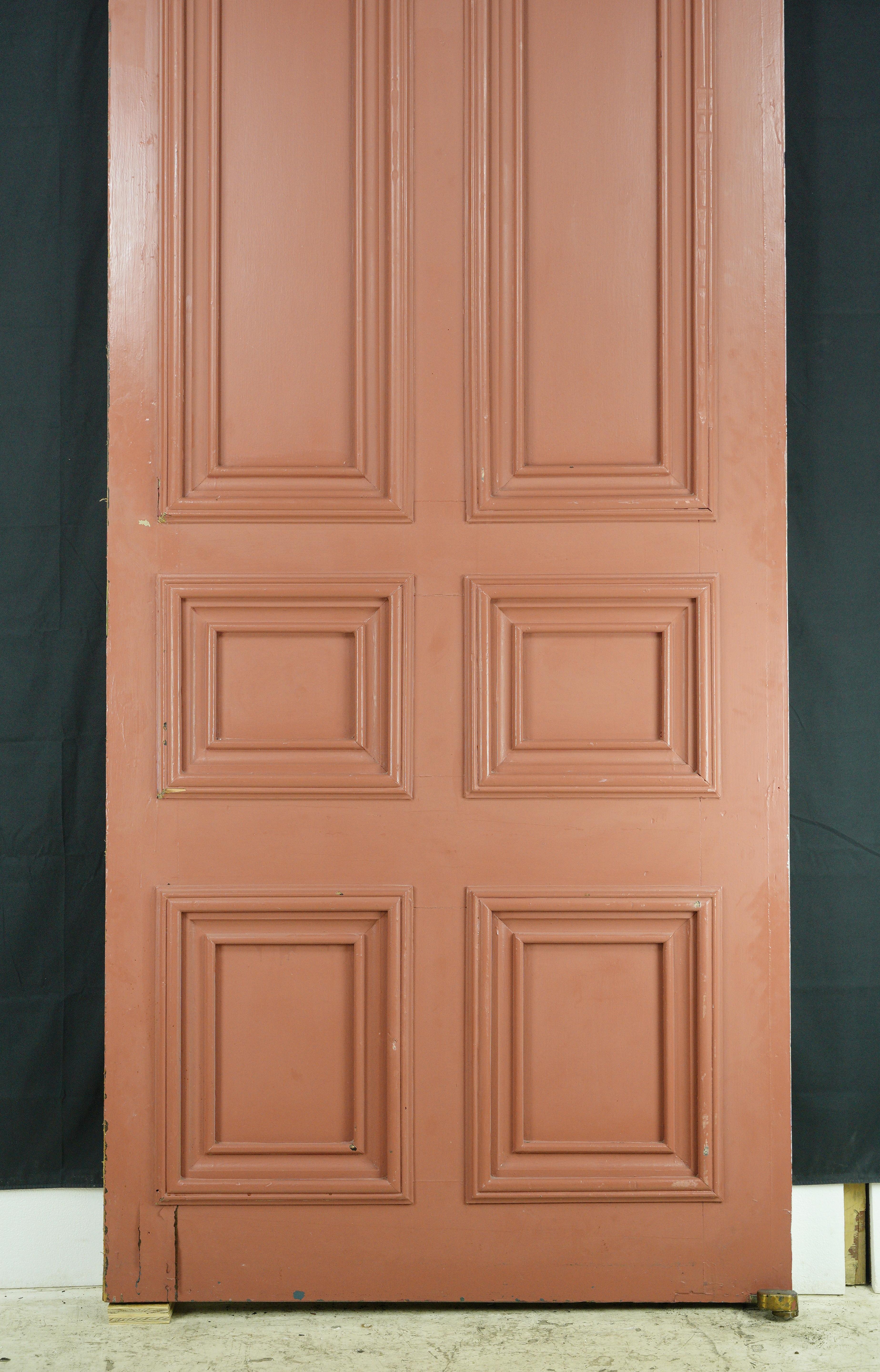 Pine White 6 Pane Double Doors 117.562 x 92 For Sale 4