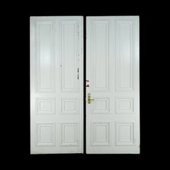 Pine White 6 Pane Double Doors 117.562 x 92