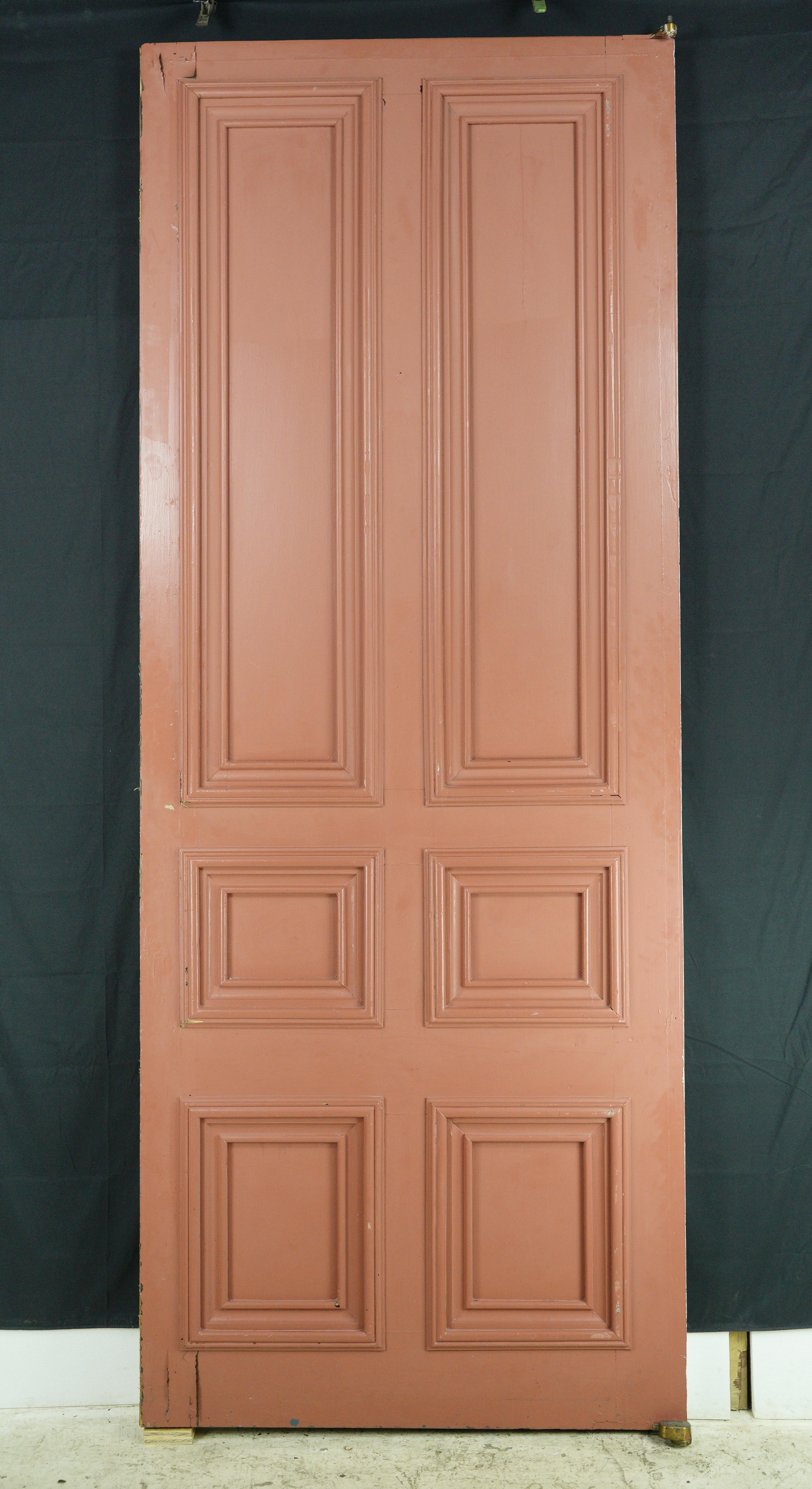 Pine White 6 Pane Double Doors 117.562 x 92 For Sale 3