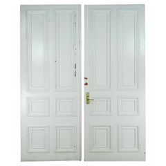 Pine White 6 Pane Double Doors 117.562 x 92