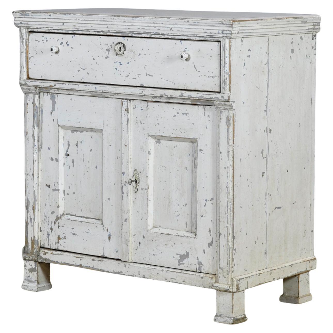 Credenza in pino bianco, anni 1910