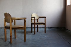 Pine Wood Arm Chairs by Rainer Daumiller