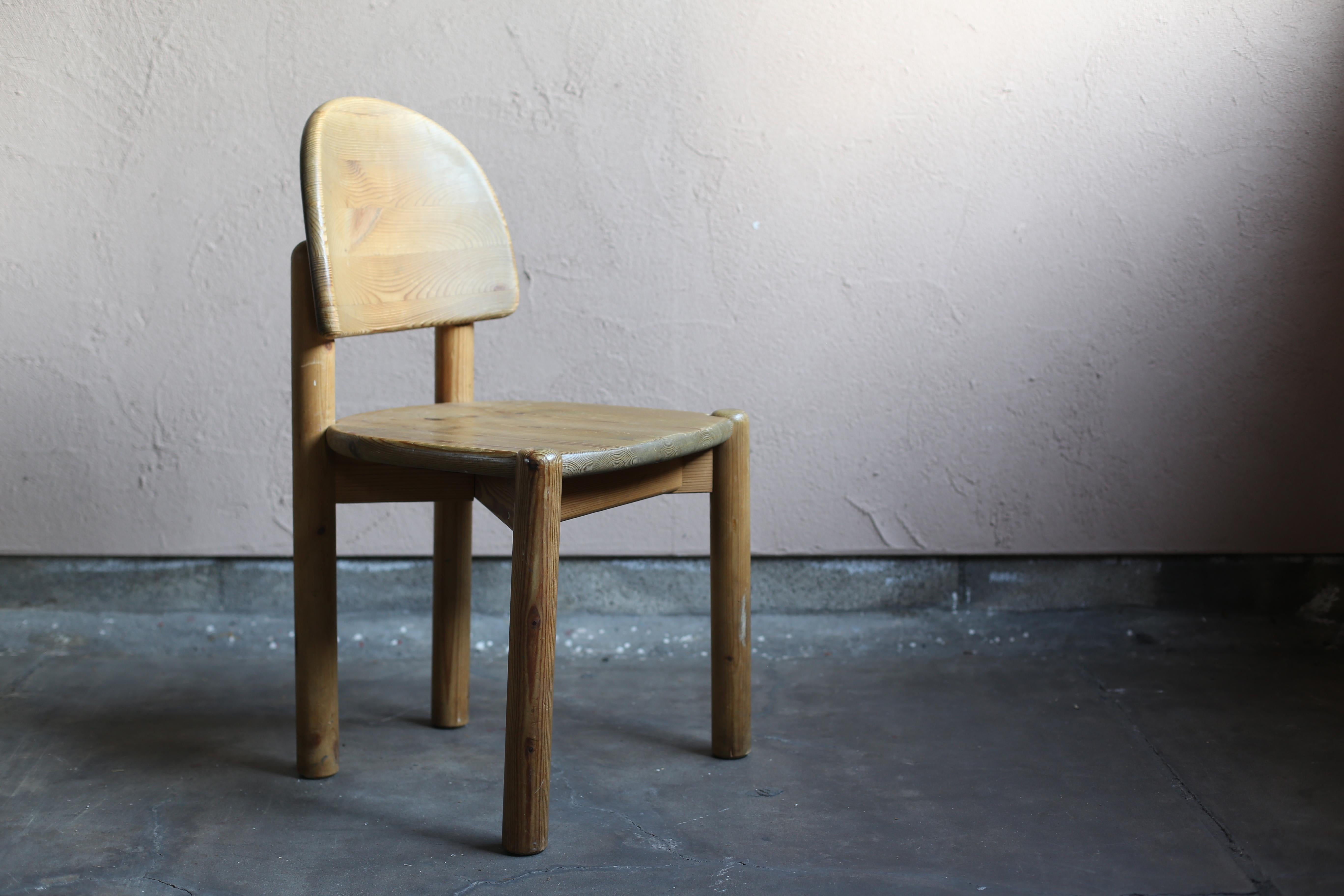 Danish Pine Wood Chairs by Rainer Daumiller