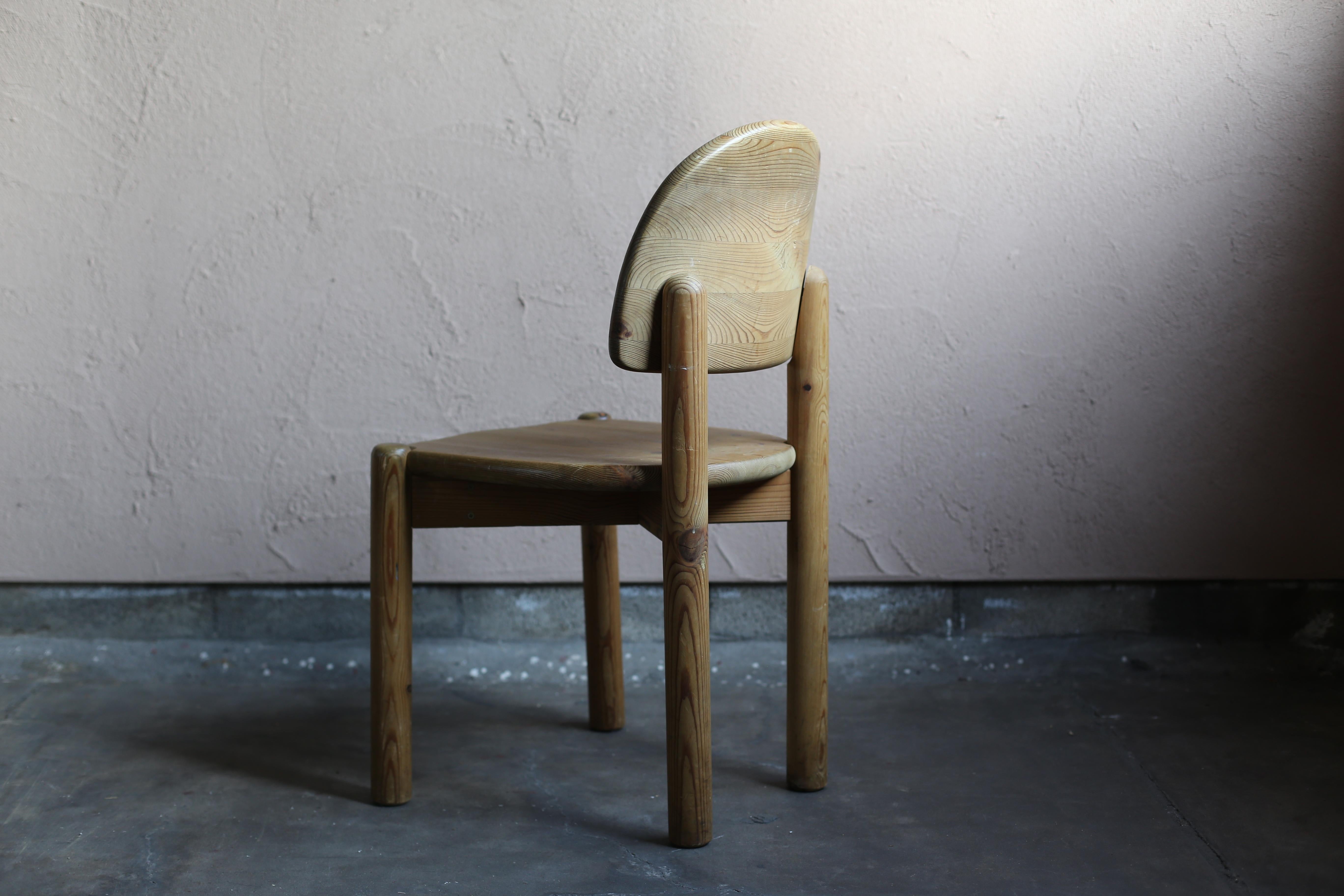 Pine Wood Chairs by Rainer Daumiller In Fair Condition In Sammu-shi, Chiba