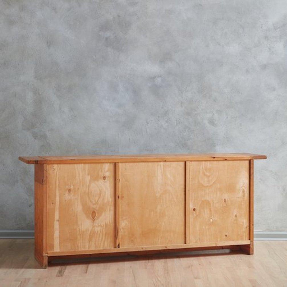 Pine Wood Credenza in the Style of Silvio Coppola, 1960s For Sale 14