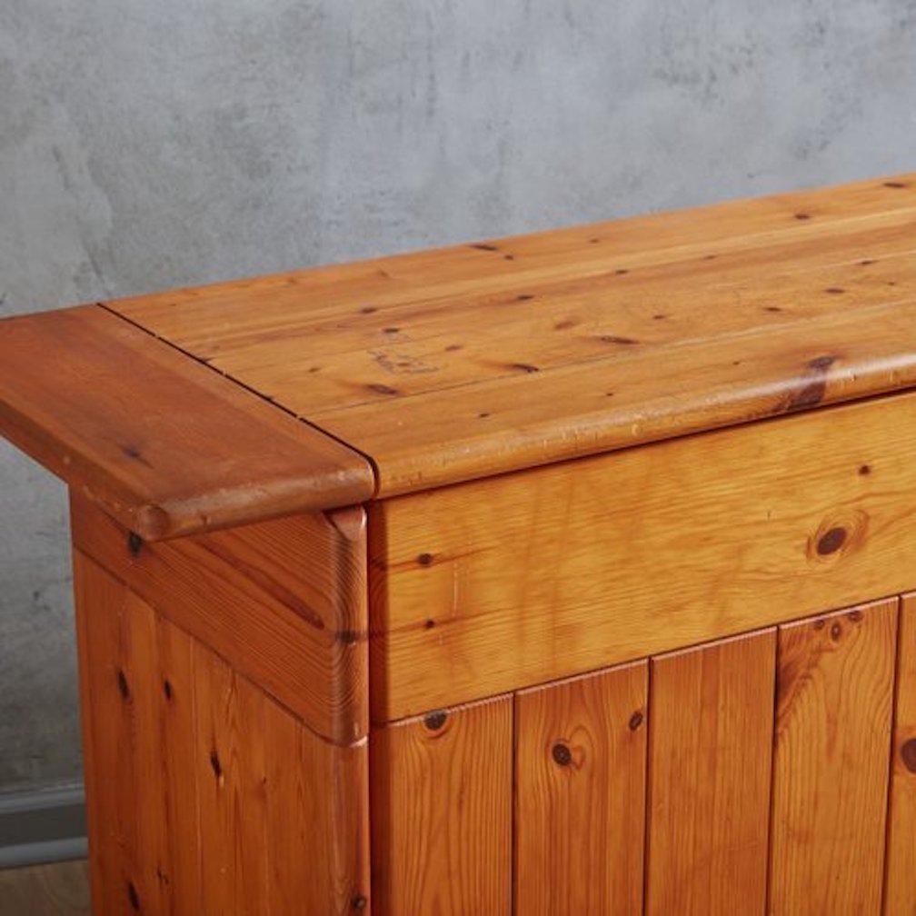 Pine Wood Credenza in the Style of Silvio Coppola, 1960s For Sale 2