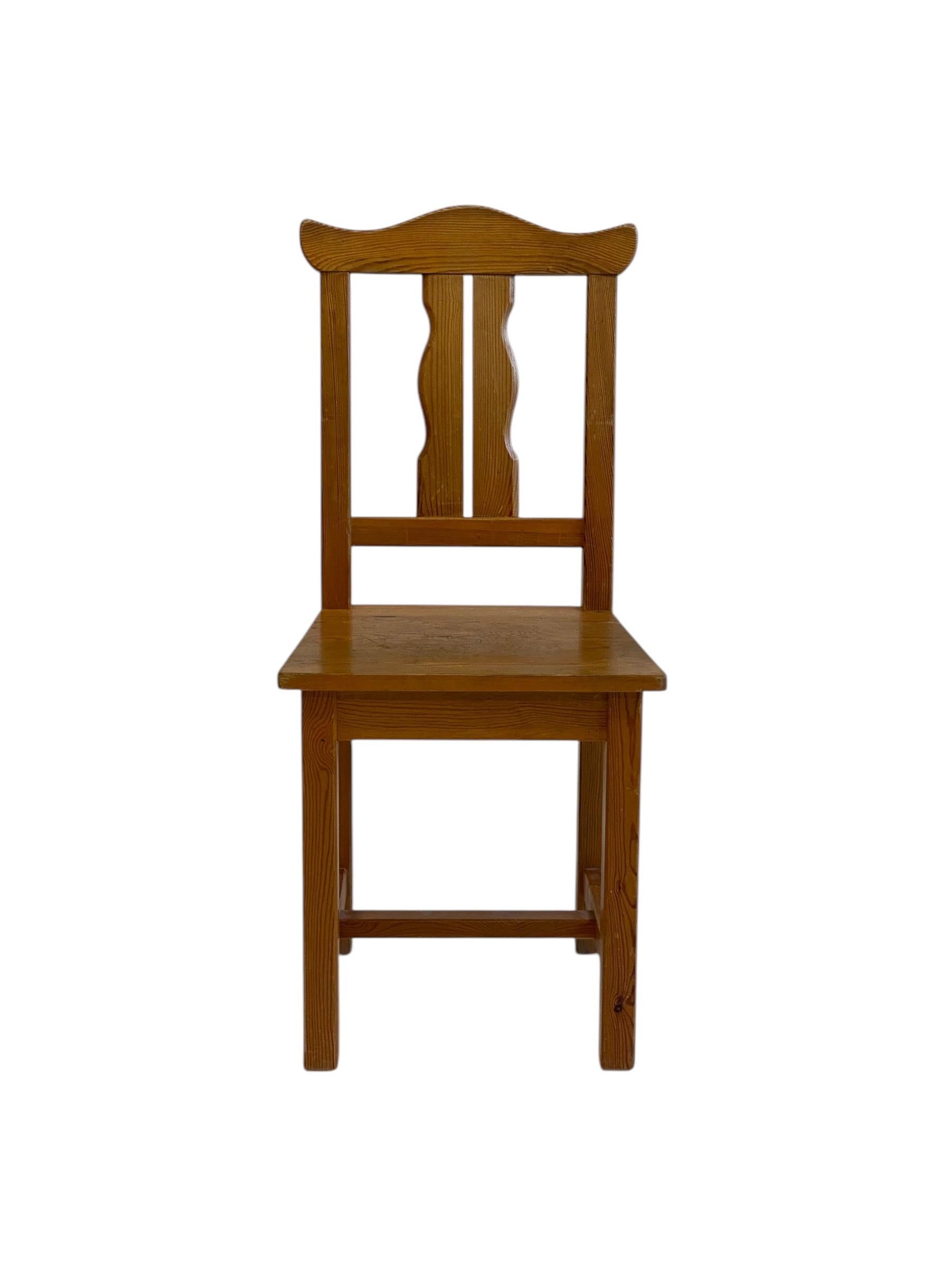 Esszimmerstühle aus Kiefernholz, 1970er Jahre, Schweden, 5er-Set (Schwedisch) im Angebot