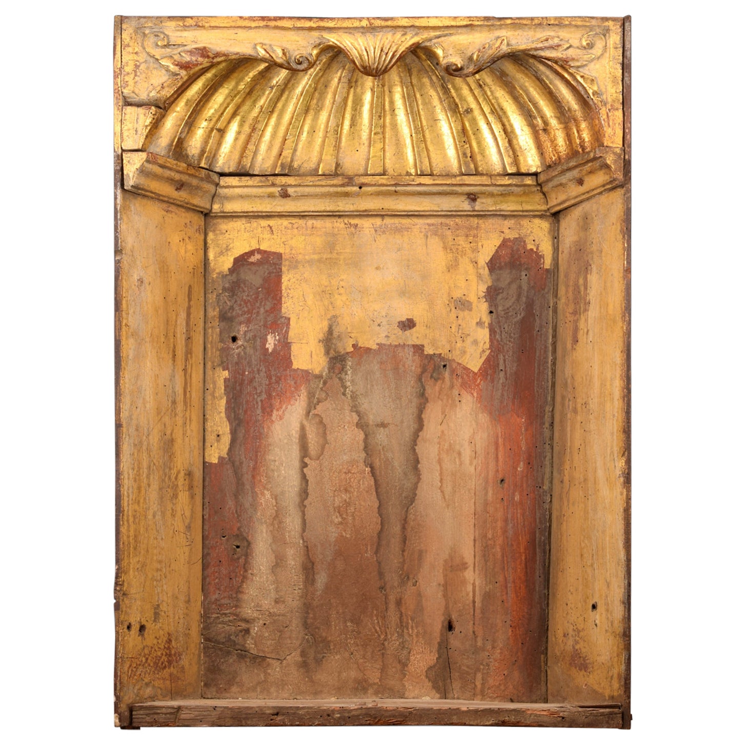 Pine Wood Niche, Spanish School, 17th Century For Sale