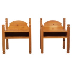 Pine wood Nightstand, bedside table Denmark
