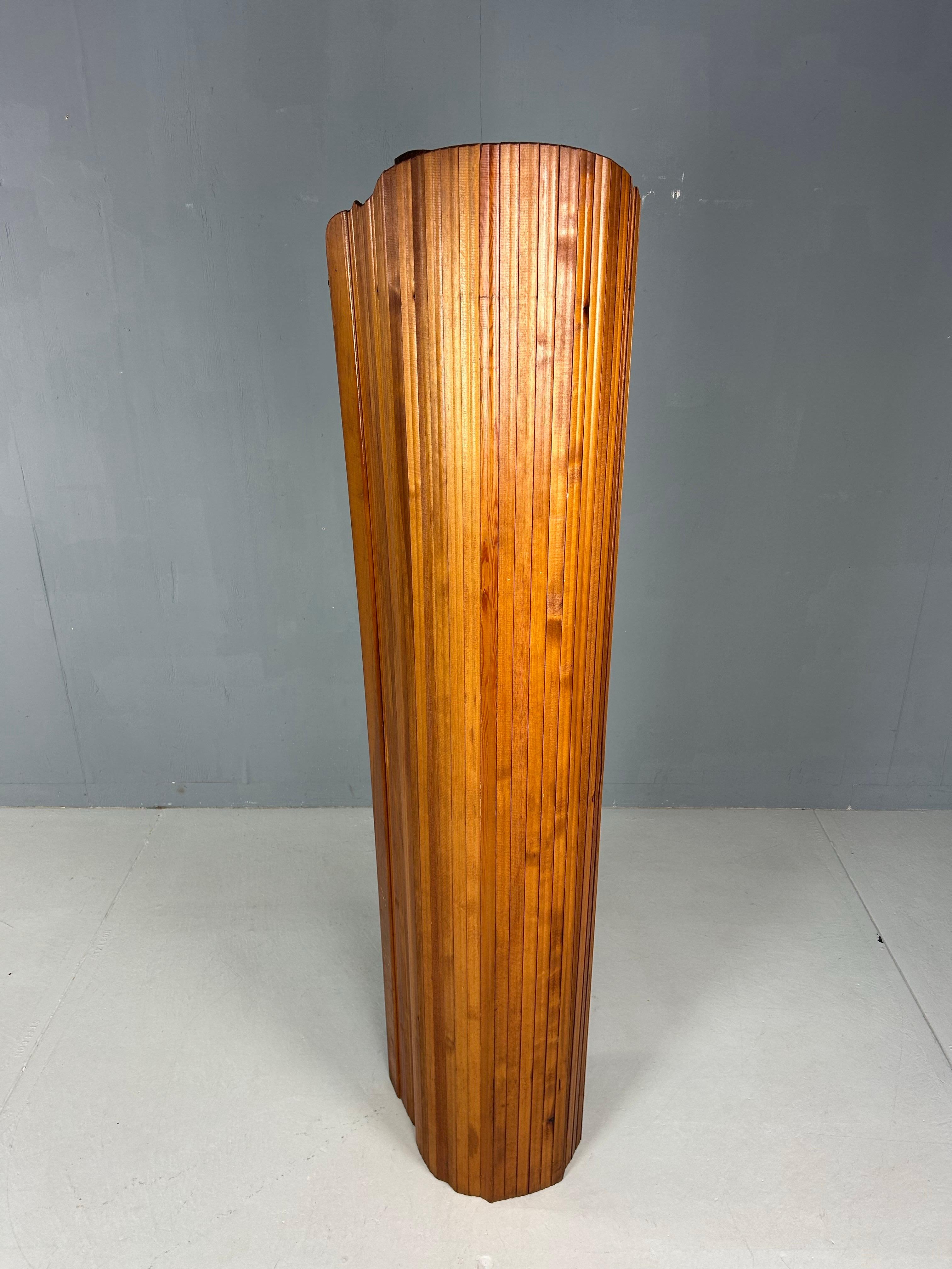 Pine Wood Room Divider by S.N.S.A. , France 1930s. For Sale 4