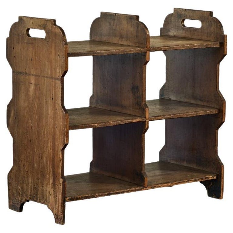 Pine Wood Stand with Shelves For Sale at 1stDibs