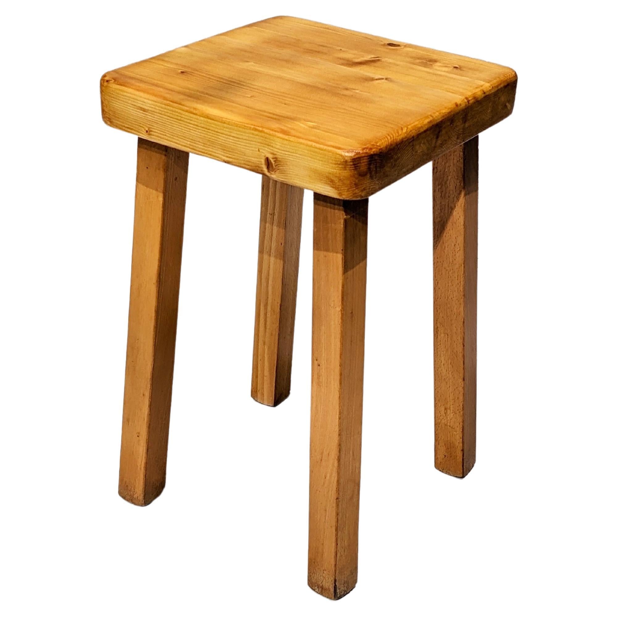 Charlotte Perriand Pine Wood Stool for Les Arcs at 1stDibs pine
