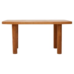 Pine Wood Table in the Style of Charlotte Perriand, France, 1960s