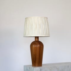 Pine Wood Table Lamp by Solbackens Svarveri, Sweden, 1980s