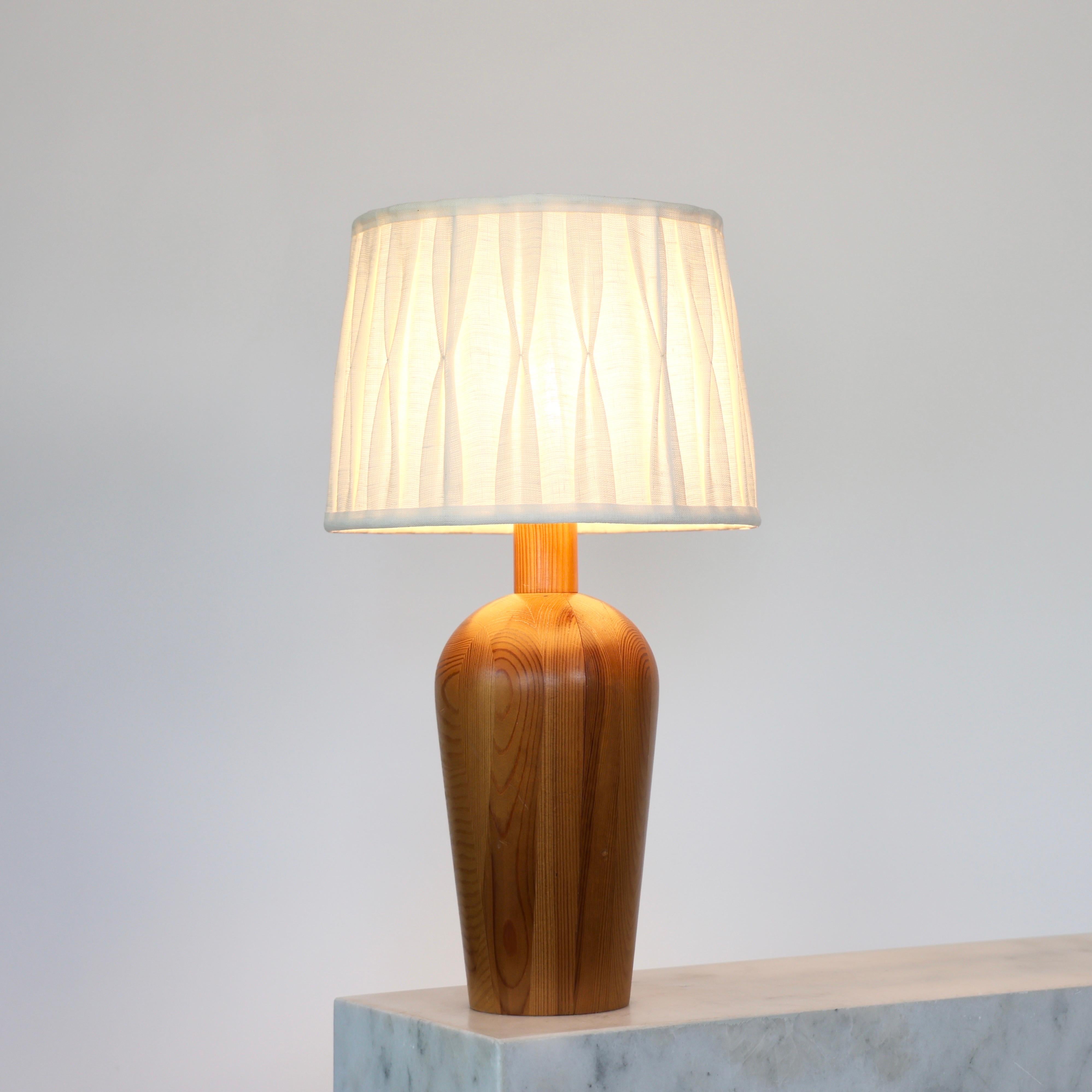 Scandinave moderne Lampe de bureau Solbackens Svarveri, Suède, années 1980 en vente