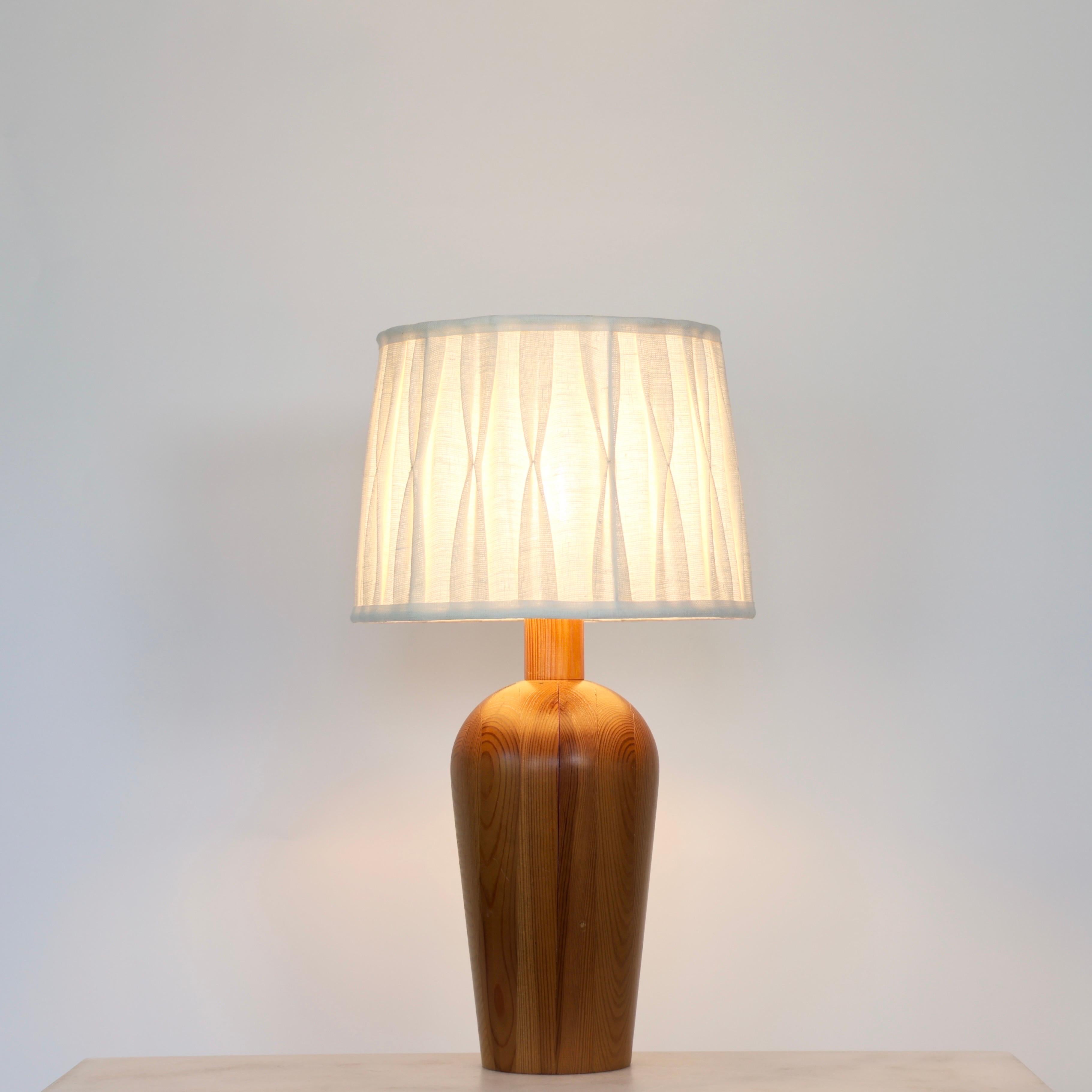 Lampe de bureau Solbackens Svarveri, Suède, années 1980 État moyen - En vente à Værløse, DK