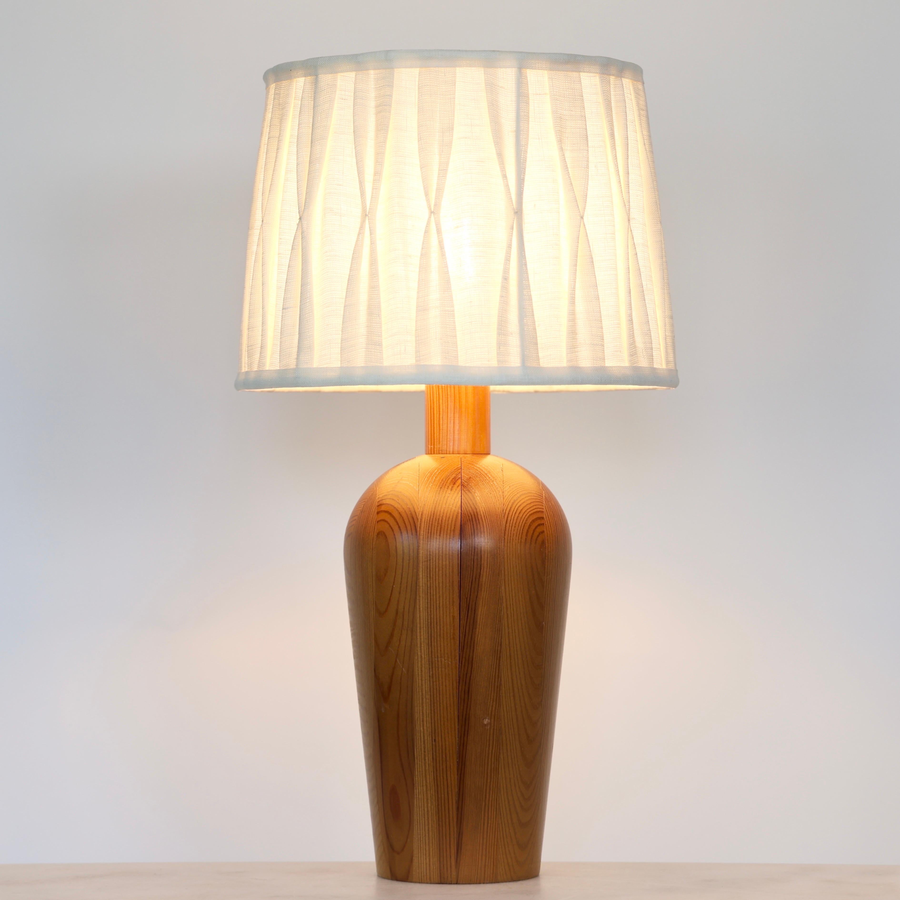 Fin du 20e siècle Lampe de bureau Solbackens Svarveri, Suède, années 1980 en vente