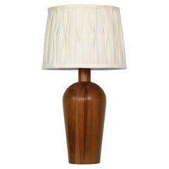 Tischlampe aus Kiefernholz von Solbackens Svarveri, Schweden, 1980er Jahre