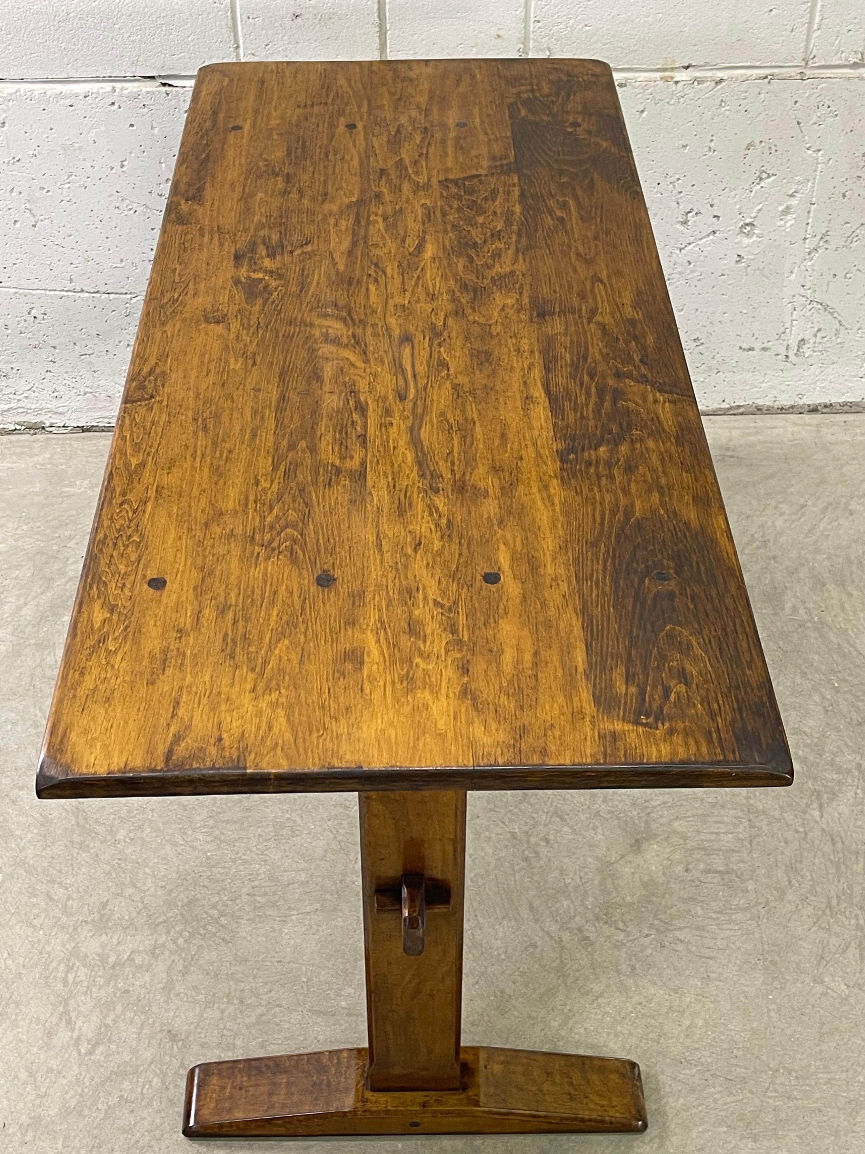 Pine Wood Trestle Table 1
