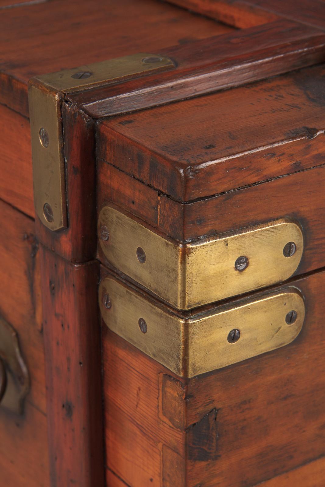 Pine Wooden Trunk or Blanket Chest from Germany, 1930s 5