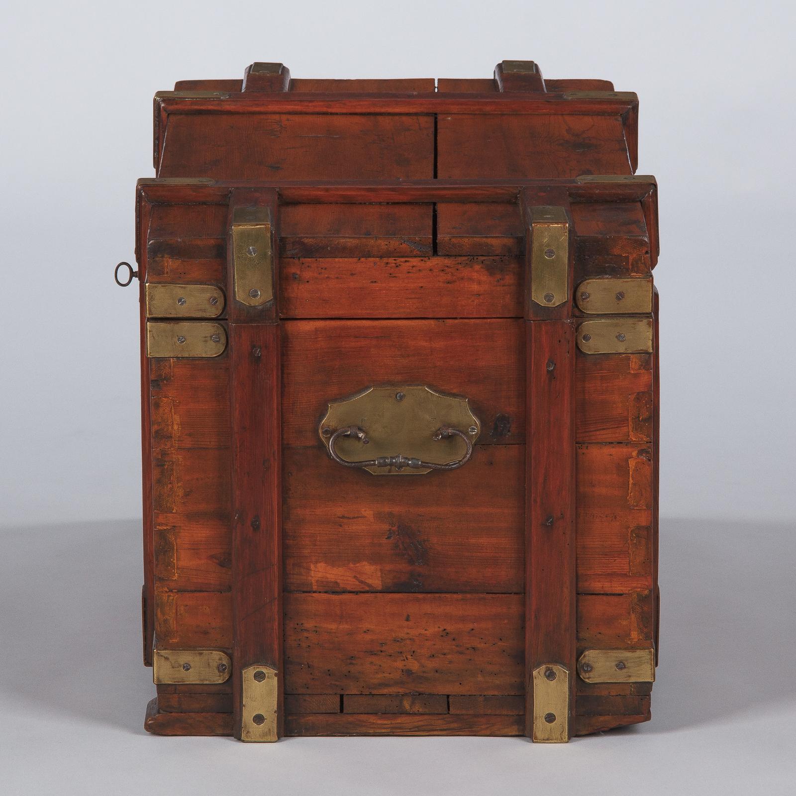 Pine Wooden Trunk or Blanket Chest from Germany, 1930s 9