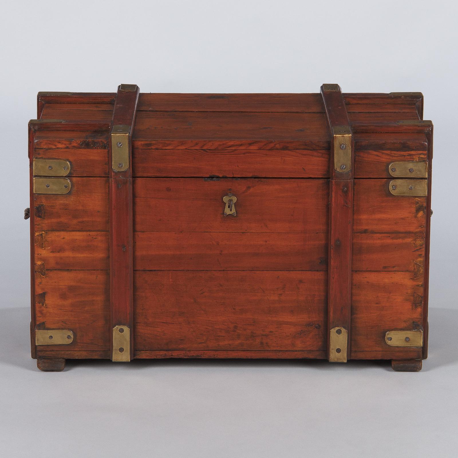 Pine Wooden Trunk or Blanket Chest from Germany, 1930s 2