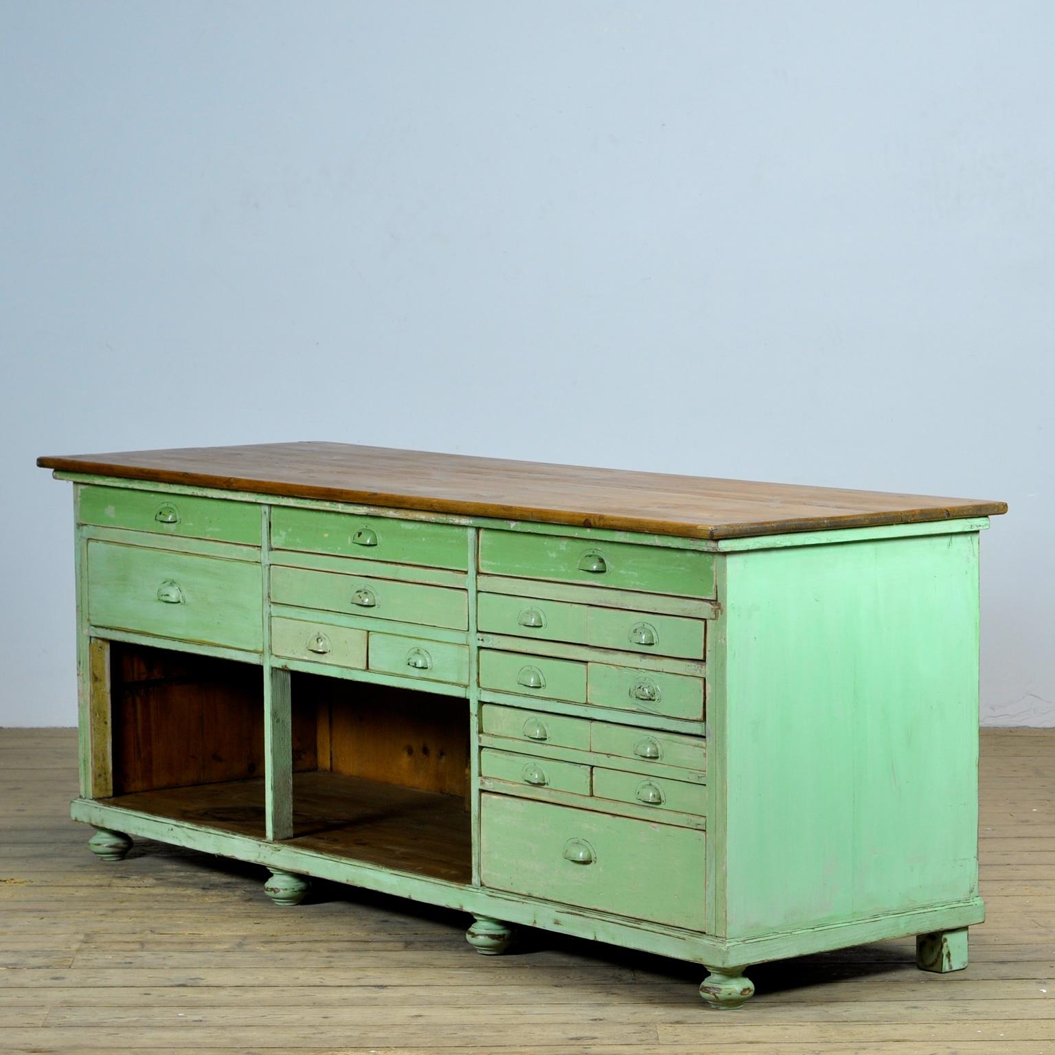 French Pine Worktable, 1930s