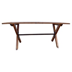 Pine "X" Base Trestle Table