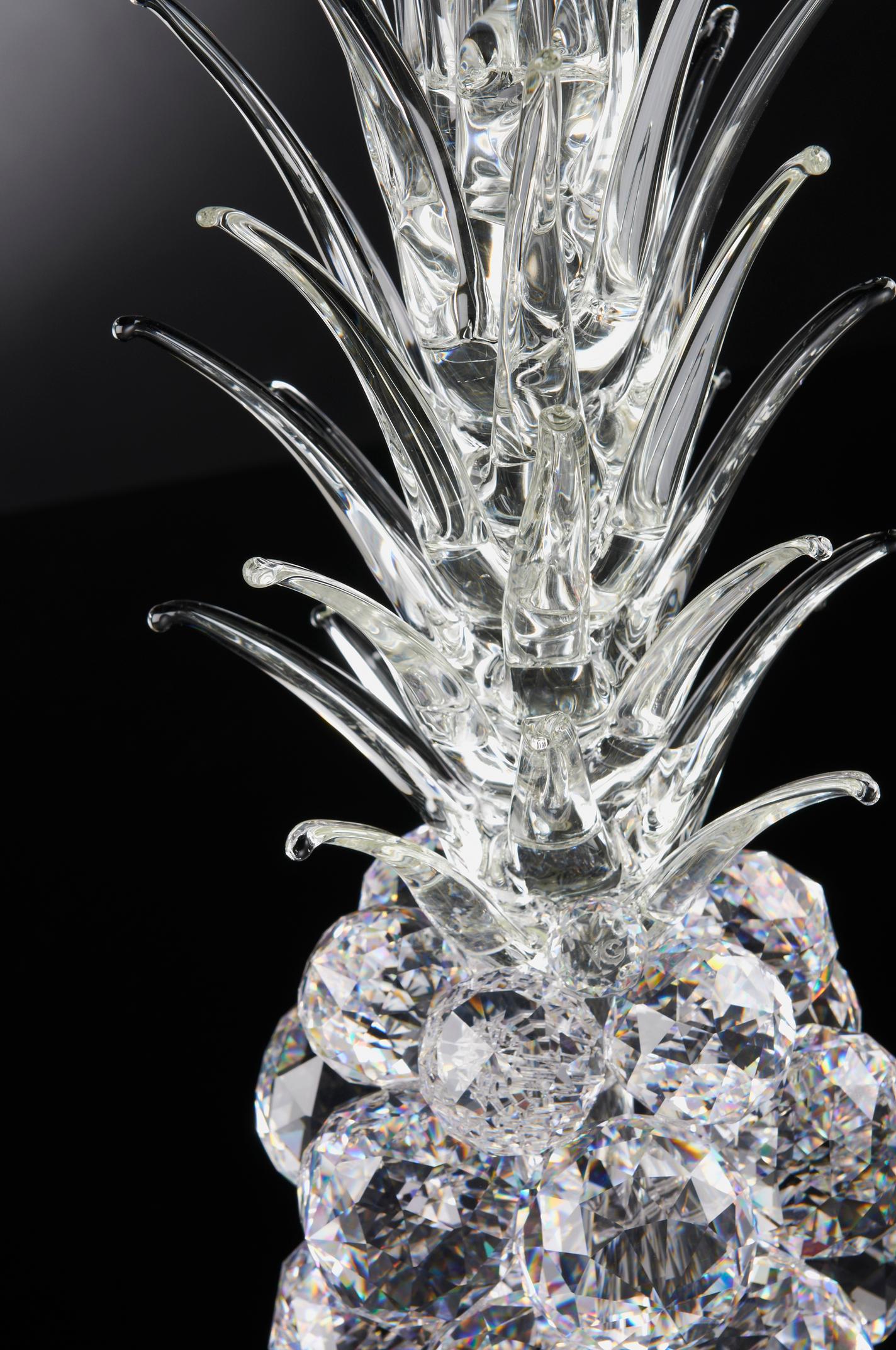 Modern Pineapple Big in Crystal, Italy For Sale