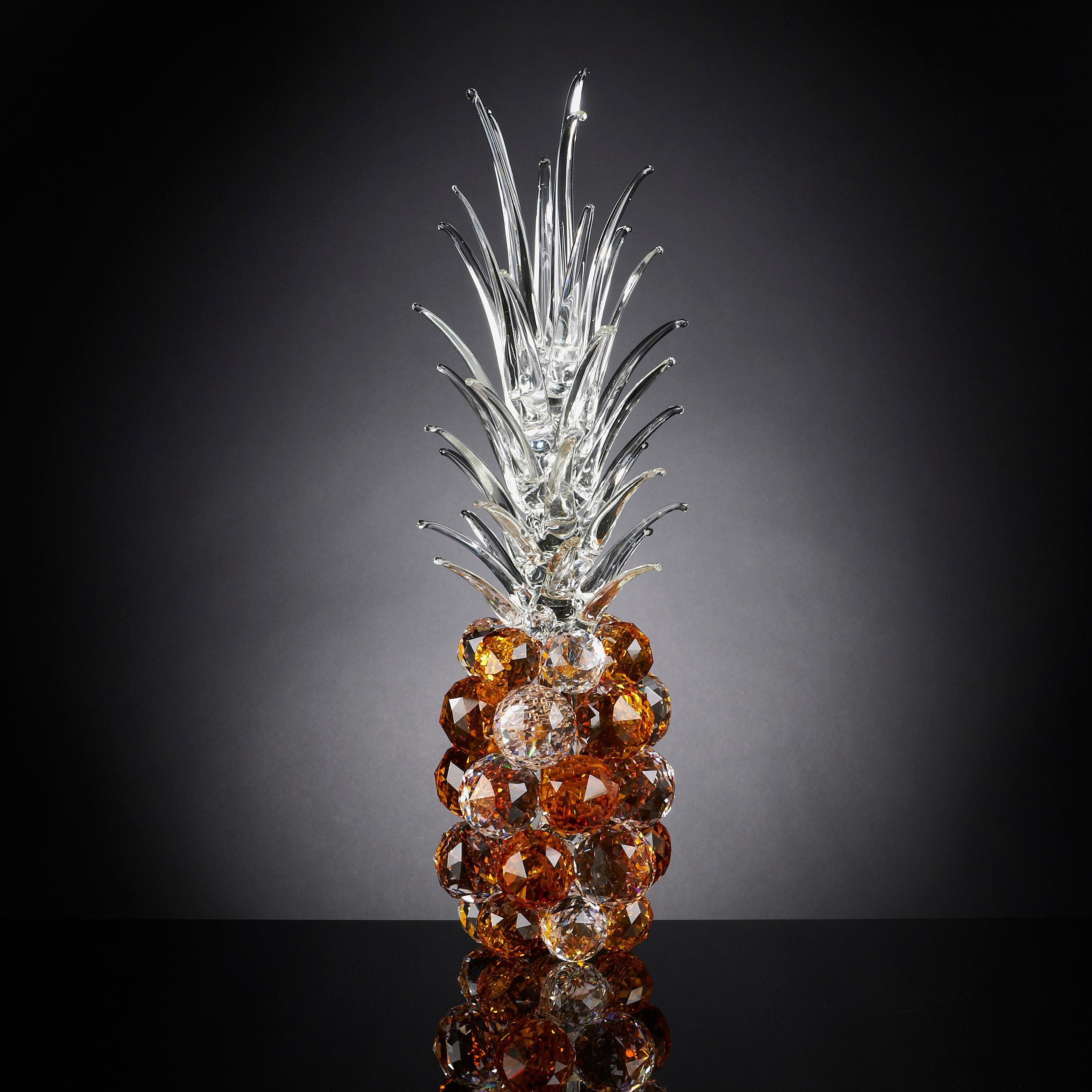 Contemporary Pineapple Big in Crystal, Italy For Sale