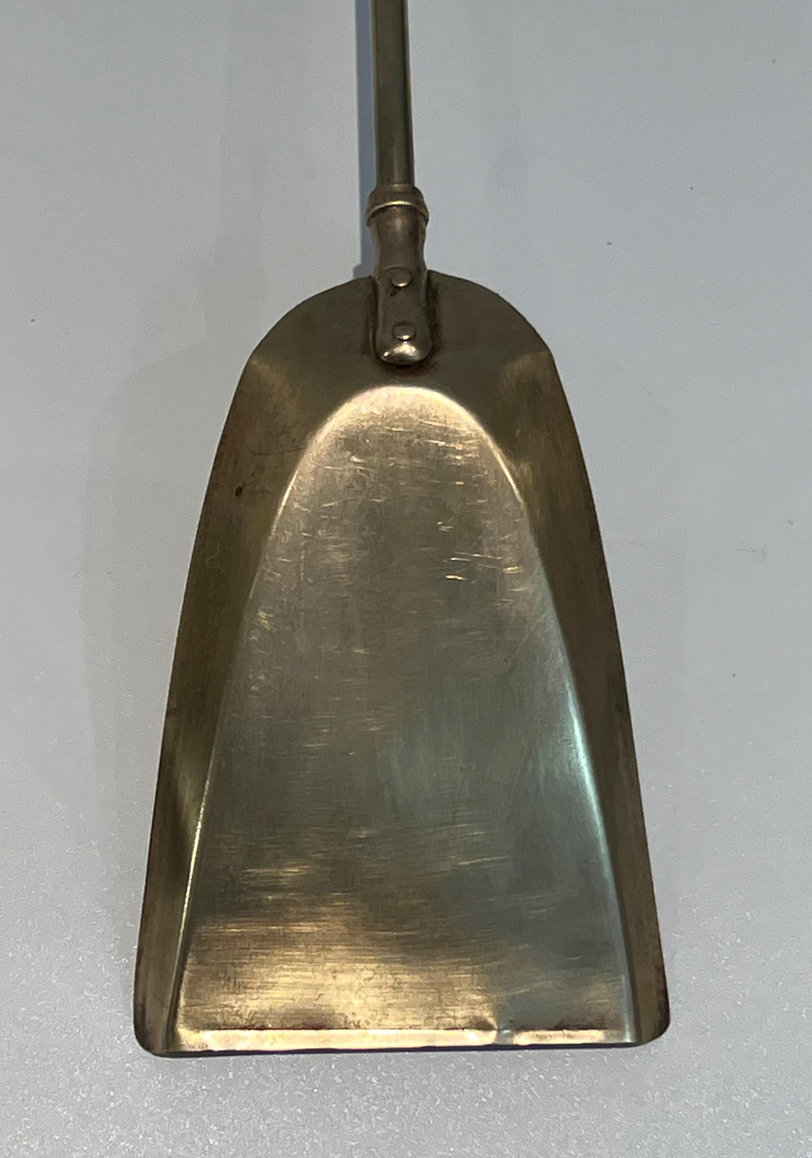 Pineapple Brass Fireplace Tools For Sale 3
