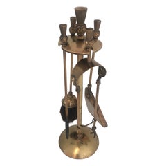 Pineapple Brass Fireplace Tools