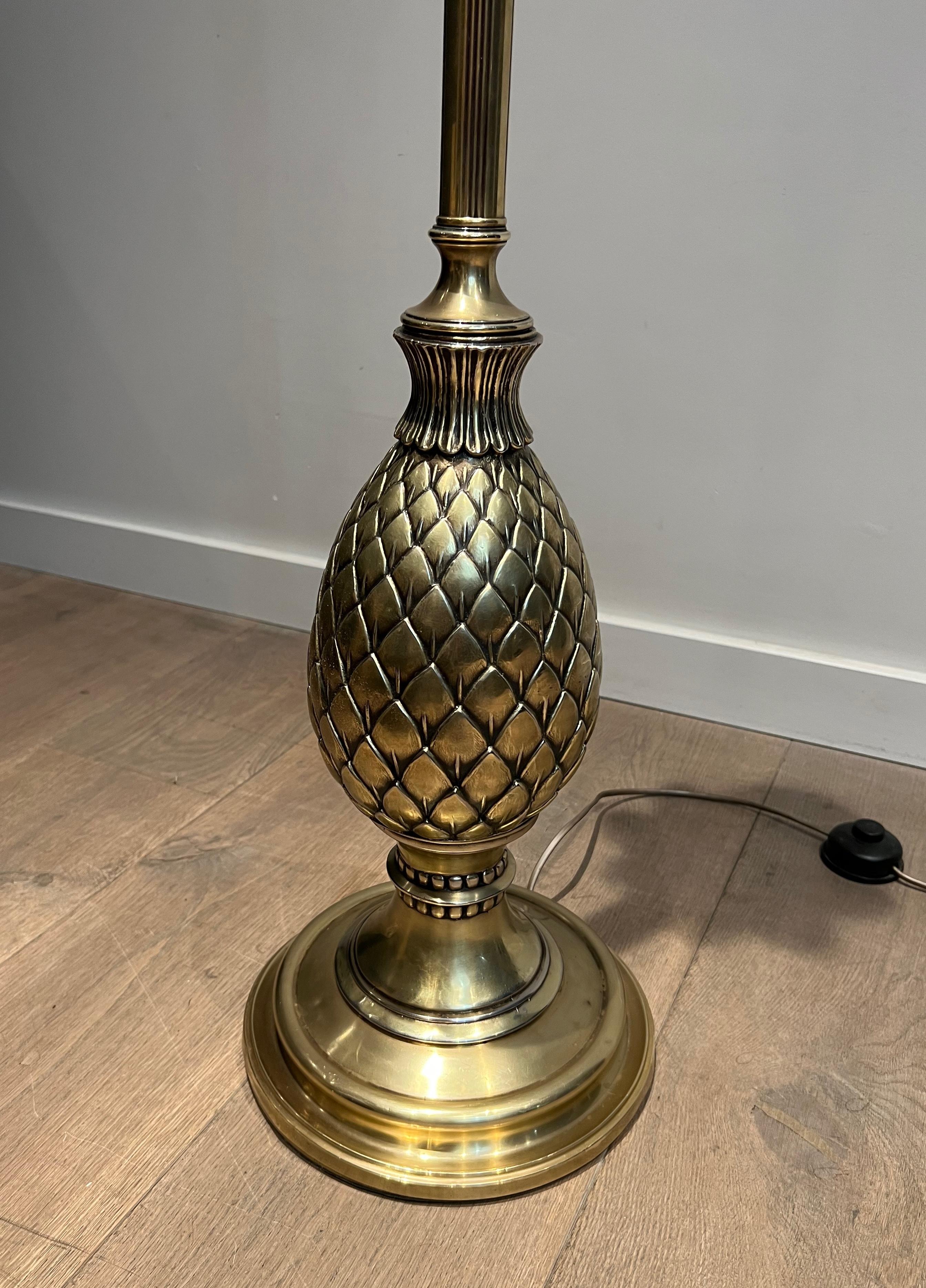 Lampadaire ananas en laiton en vente 7