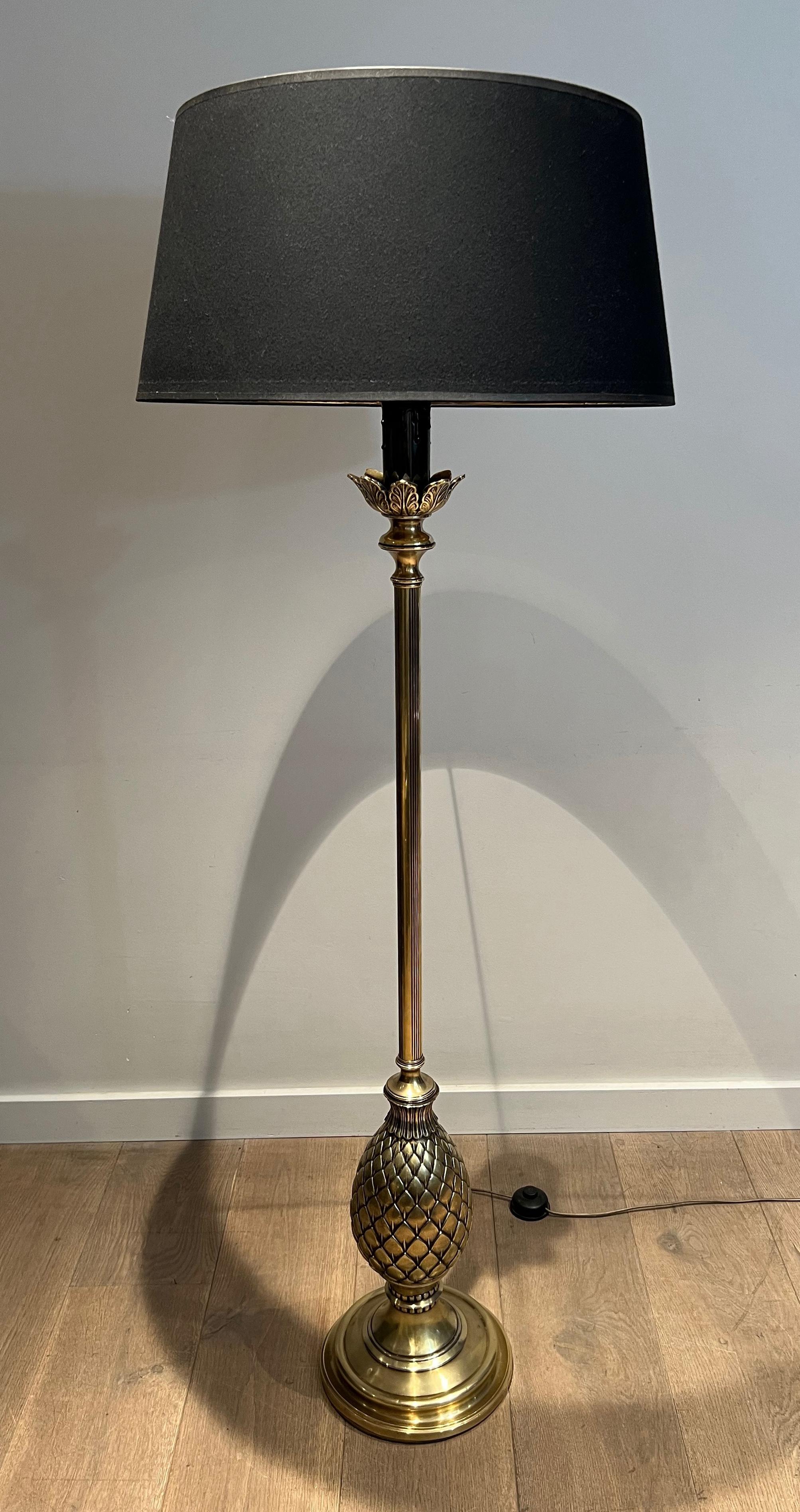 Lampadaire ananas en laiton en vente 13