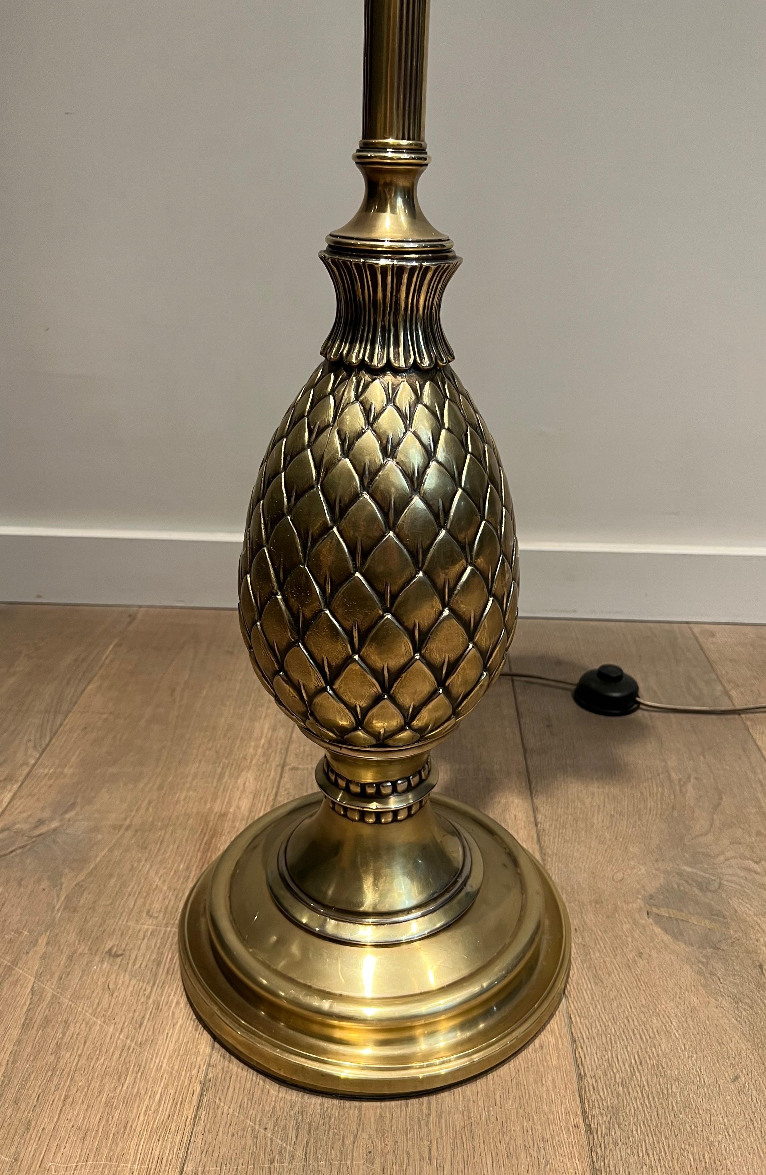 Lampadaire ananas en laiton Bon état - En vente à Marcq-en-Barœul, Hauts-de-France