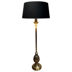 Lampadaire ananas en laiton