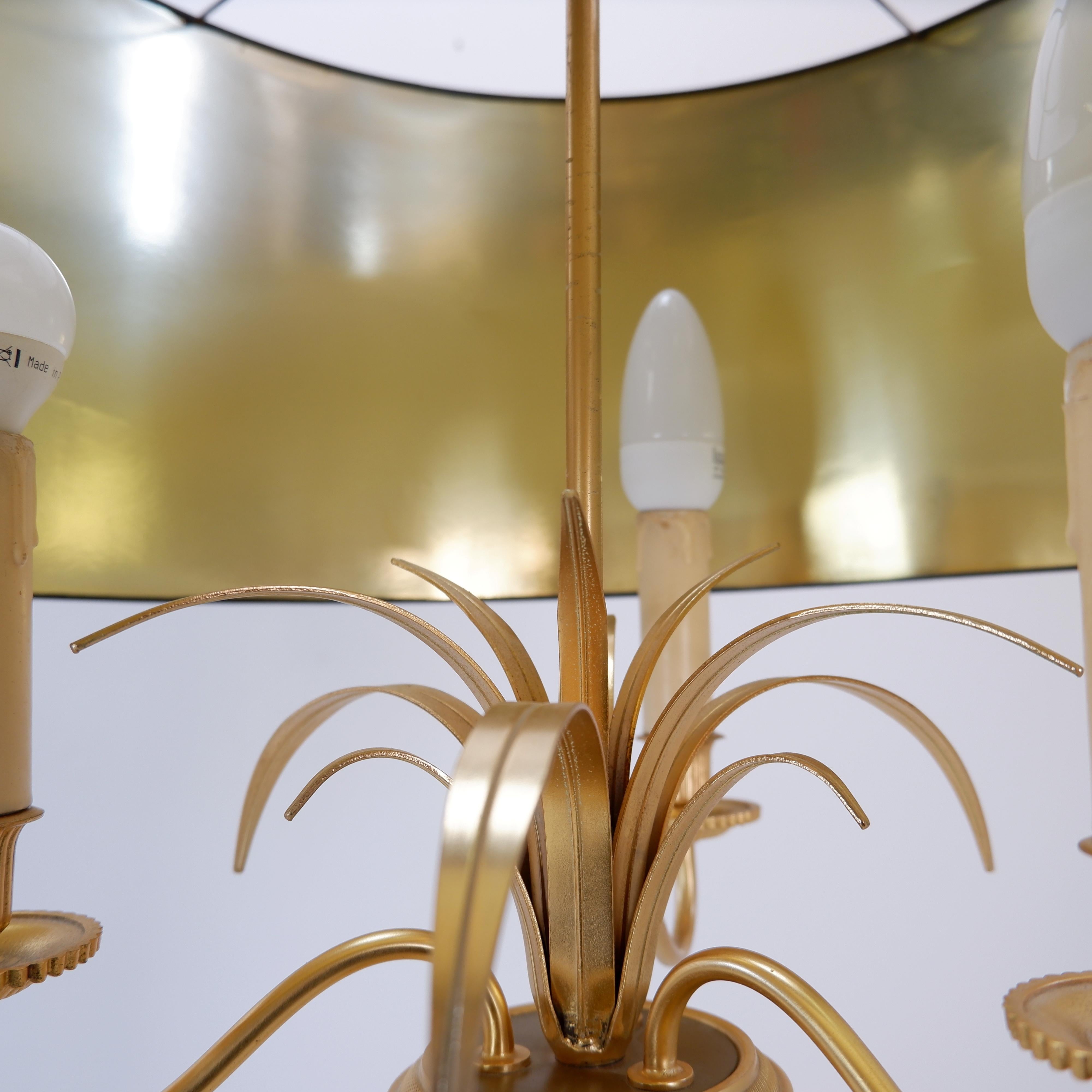 Pineapple Brass Floor Lamp in the Style of Maison Charles, Circa 1970 For Sale 7
