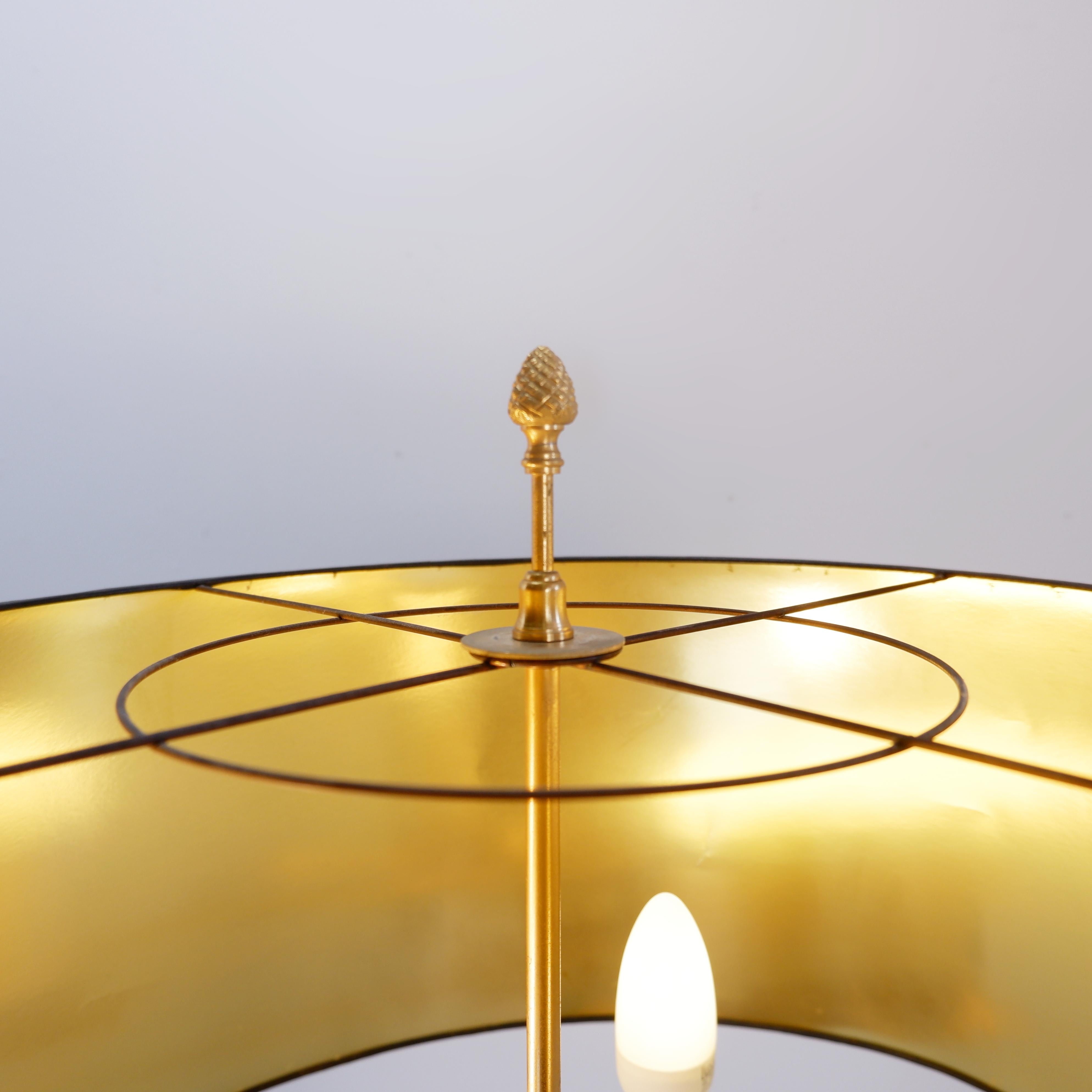 French Pineapple Brass Floor Lamp in the Style of Maison Charles, Circa 1970 For Sale